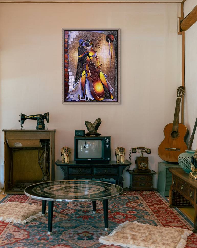 Original Abstract Expressionism Music Painting by Narinart Armgallery