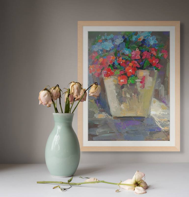 Original Impressionism Floral Painting by Narinart Armgallery