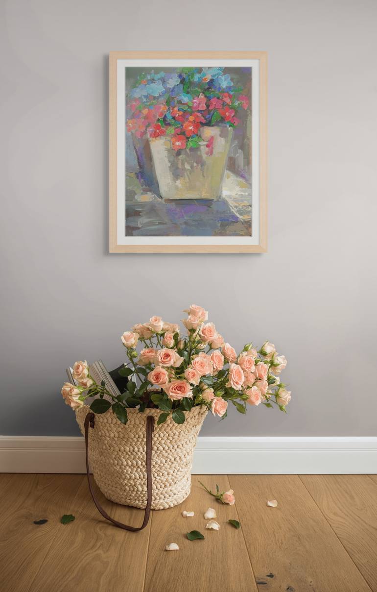 Original Impressionism Floral Painting by Narinart Armgallery