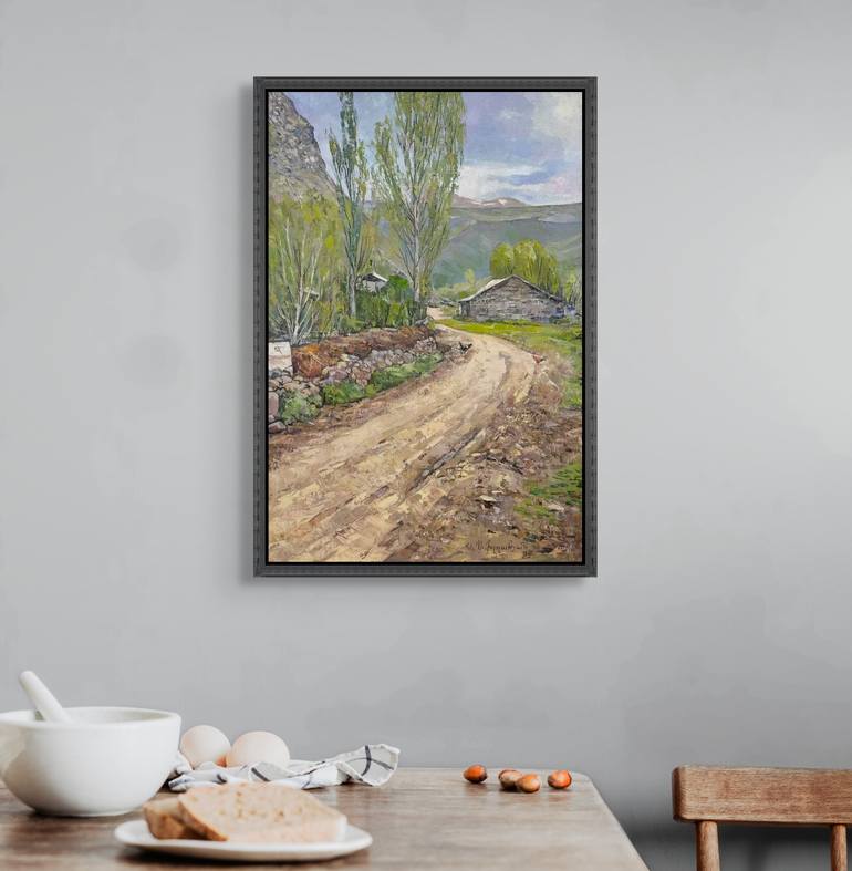 Original Impressionism Rural Life Painting by Narinart Armgallery
