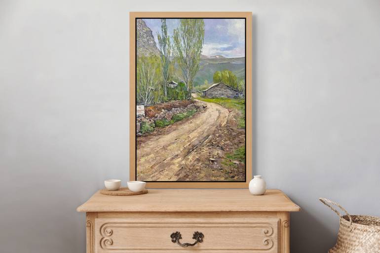 Original Impressionism Rural Life Painting by Narinart Armgallery