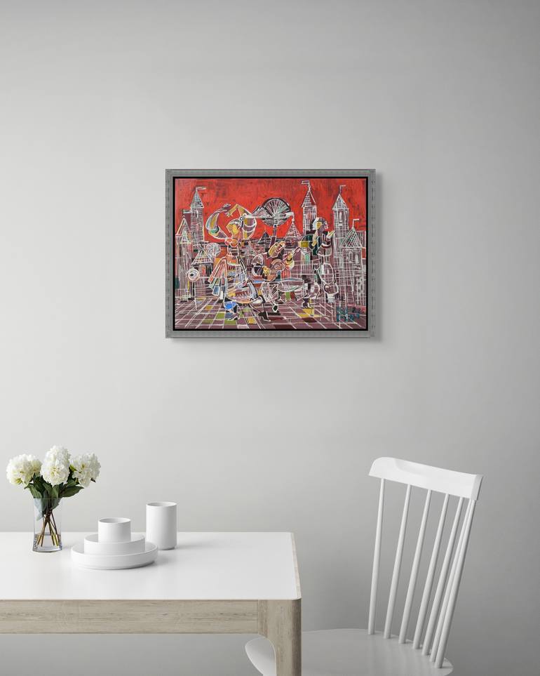 Original Abstract Music Painting by Narinart Armgallery
