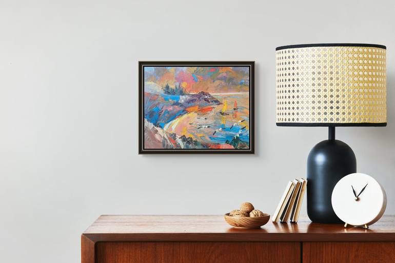 Original Impressionism Seascape Painting by Narinart Armgallery