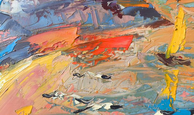 Original Impressionism Seascape Painting by Narinart Armgallery