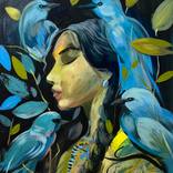 Vahe Bagumyan/Four Blue Birds by Narinart Armgallery