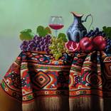 Shahen Aleqsandryan/Still Life with Armenian Carpet by Narinart Armgallery