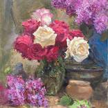 Gor Abrahamyan/Roses and Lilacs by Narinart Armgallery