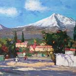 Davit Arstamyan/Ararat from the Village by Narinart Armgallery