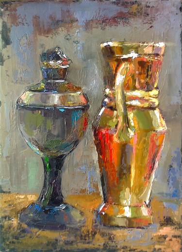 Kamsar Ohanyan/Still life 30x40cm oil painting ready to hang thumb