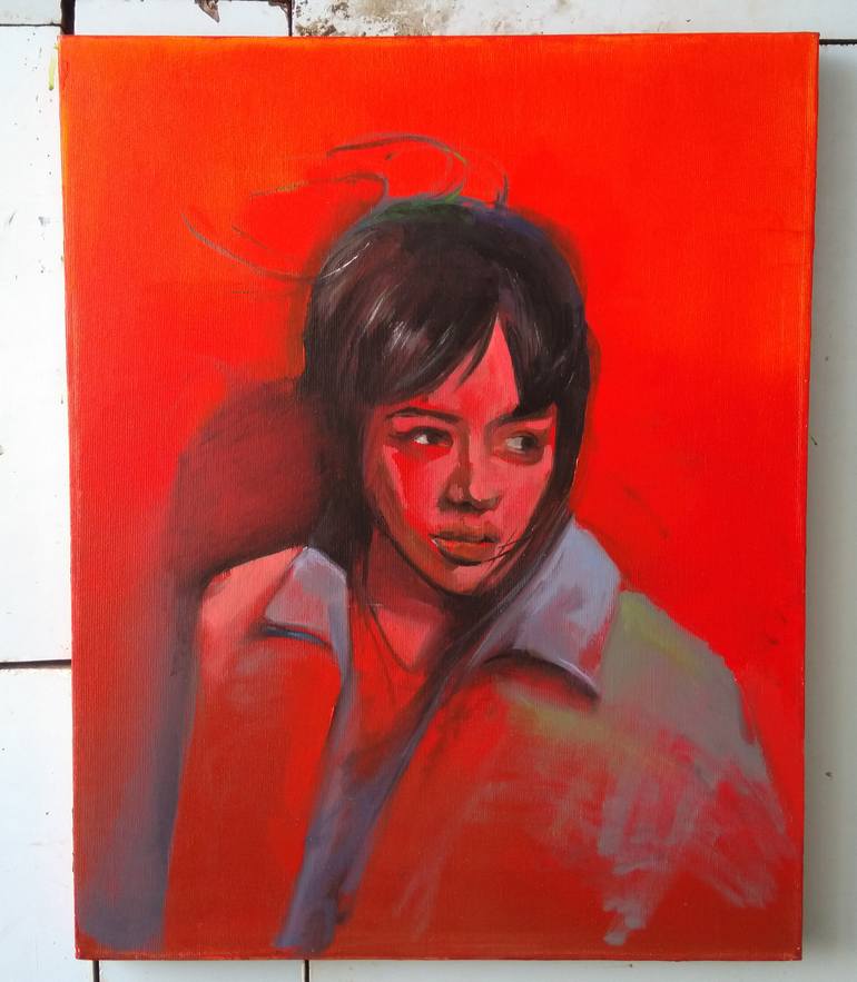 Original Portraiture People Painting by Narinart Armgallery