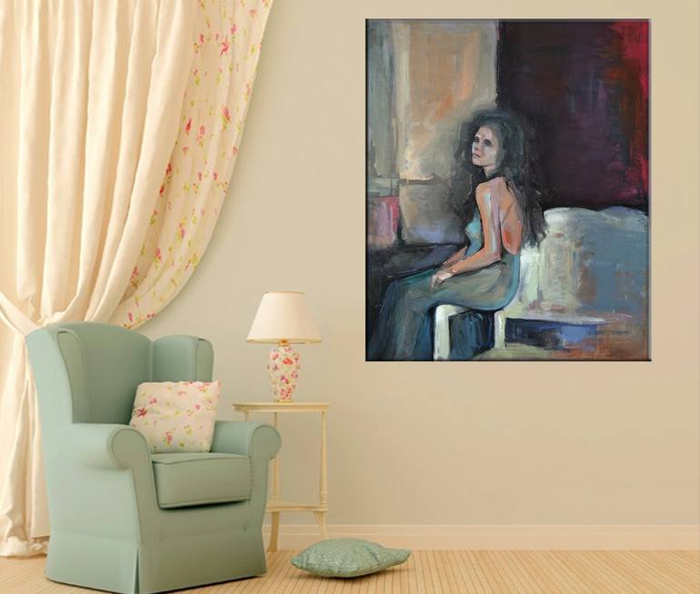 Original Impressionism People Painting by Narinart Armgallery