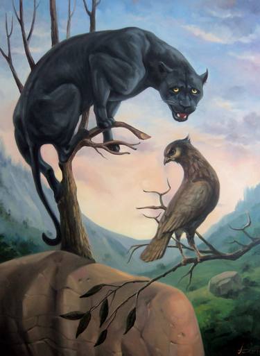 Original Surrealism Portrait Paintings by Narinart Armgallery