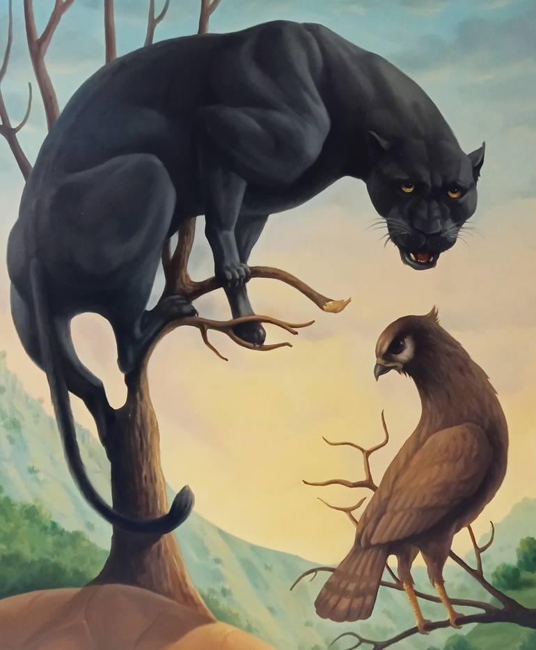 Original Surrealism People Painting by Narinart Armgallery