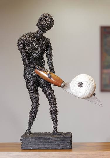 Karen Axikyan/On a knife blade 42x25x12 2.5kg iron, tufa, perlite thumb