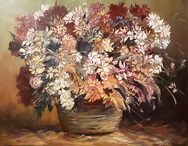 Original Abstract Floral Paintings by Narinart Armgallery