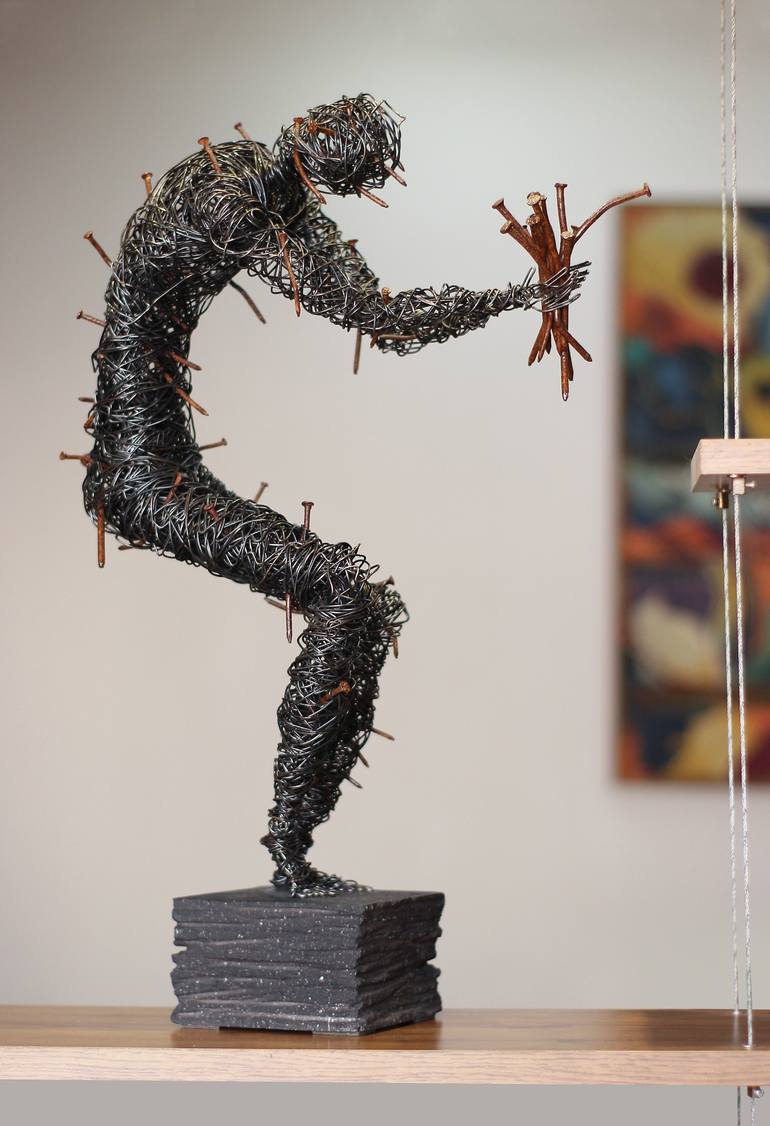 Original Abstract People Sculpture by Narinart Armgallery