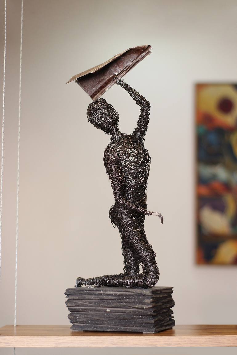 Original Abstract People Sculpture by Narinart Armgallery