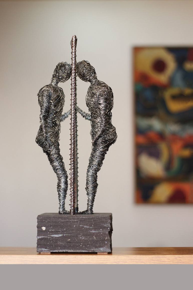 Original Abstract People Sculpture by Narinart Armgallery