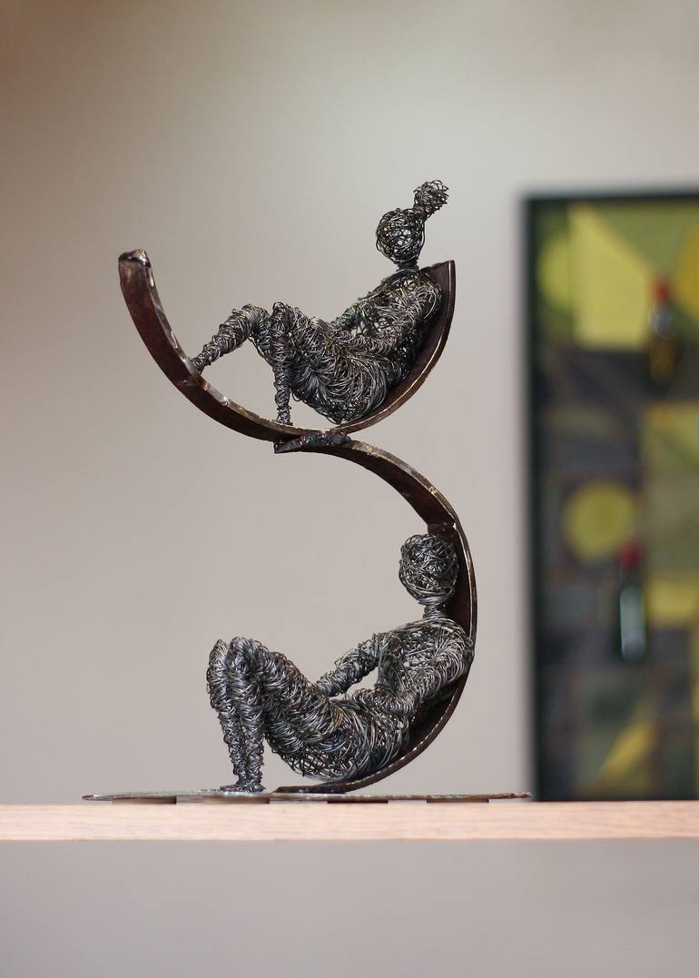 Original Abstract People Sculpture by Narinart Armgallery