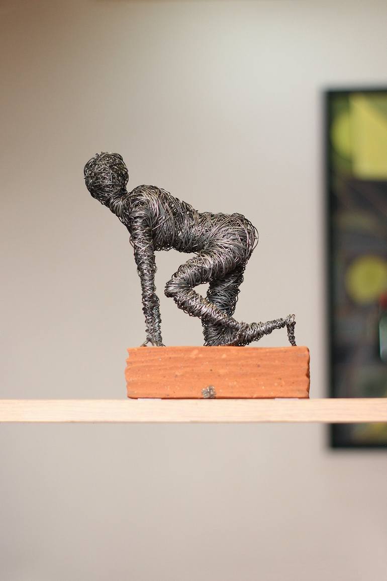 Original Abstract Sport Sculpture by Narinart Armgallery