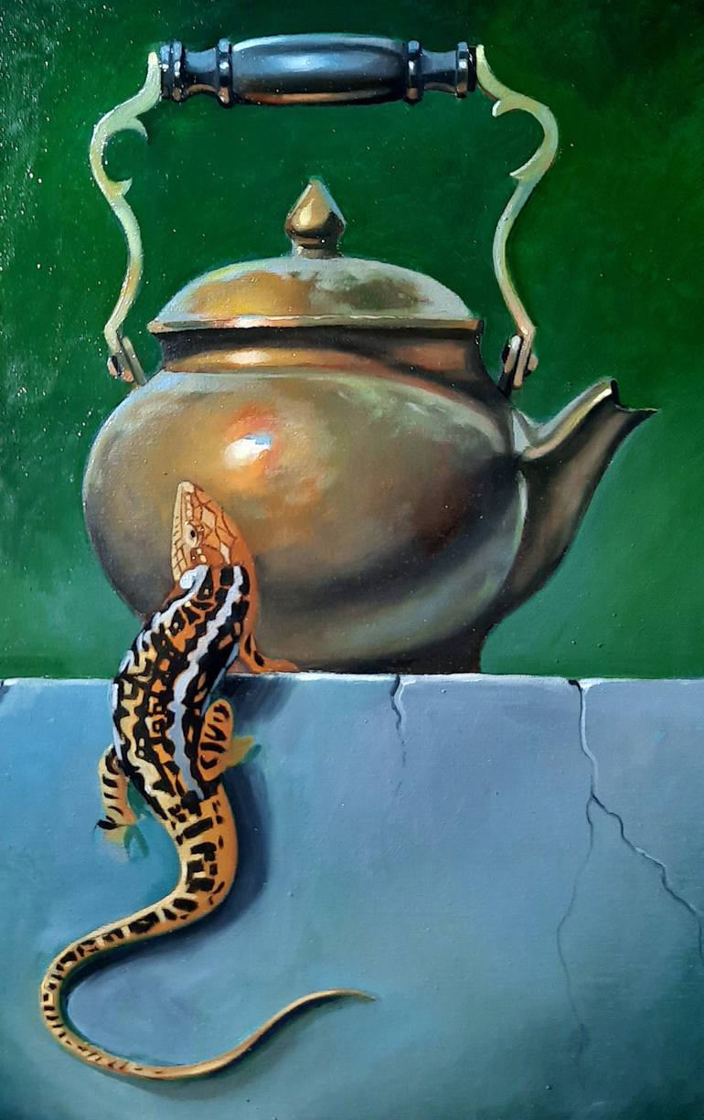 Original Photorealism Still Life Painting by Narinart Armgallery