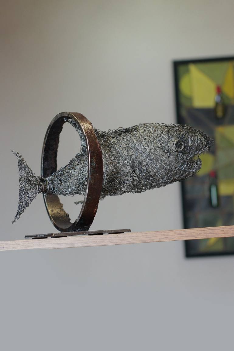 Original Abstract Fish Sculpture by Narinart Armgallery