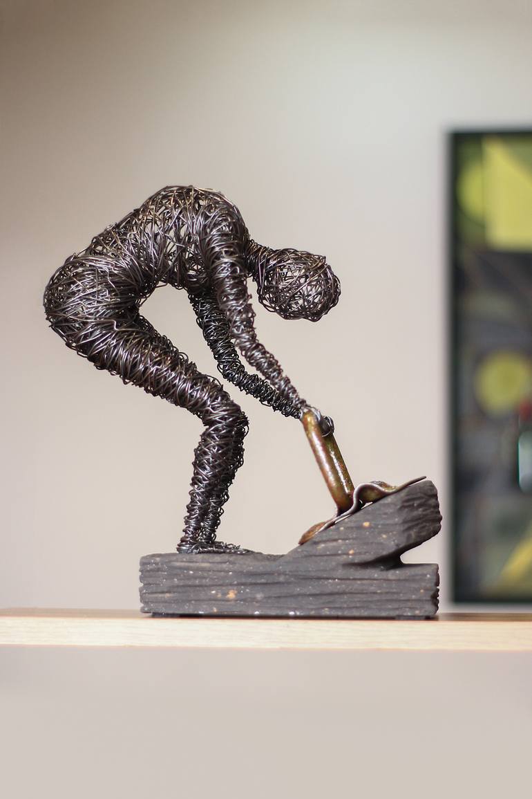 Original Abstract People Sculpture by Narinart Armgallery