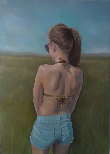 Kamsar Ohanyan/Glamorous girl (50x70cm, oil canvas) thumb