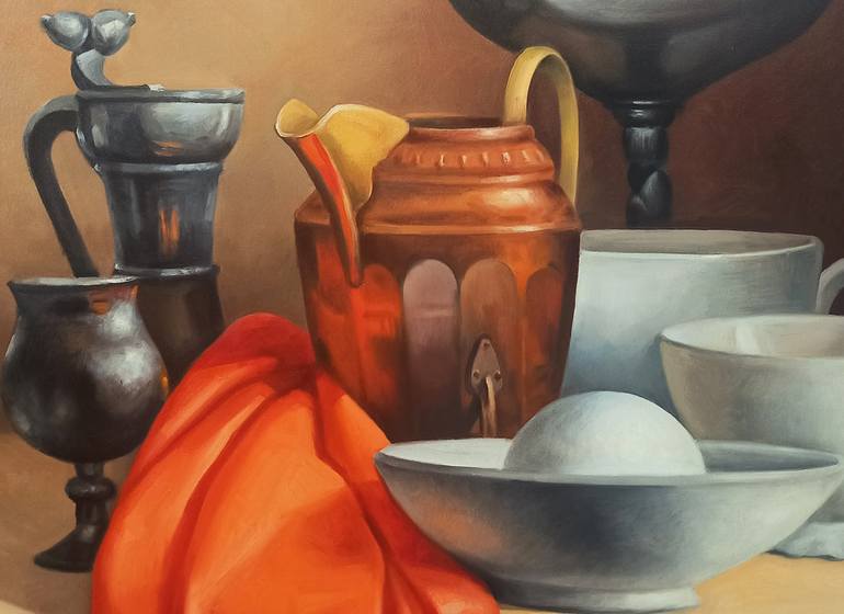 Original Photorealism Still Life Painting by Narinart Armgallery