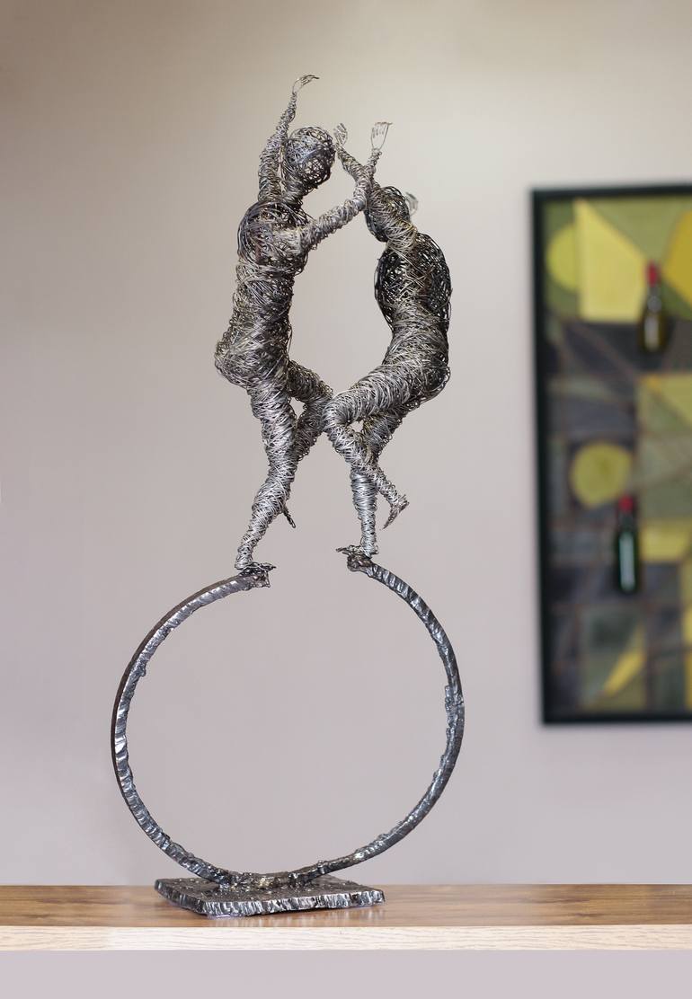 Original Abstract People Sculpture by Narinart Armgallery
