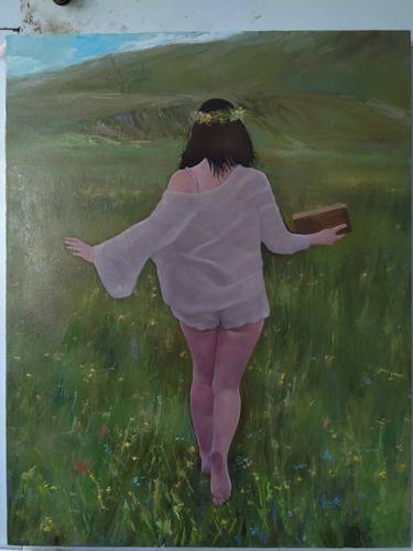 Kamsar Ohanyan/In freedom (55x70cm, oil canvas, ready to hang) thumb