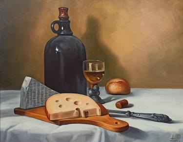Kitchen utensils oil painting 8x10”