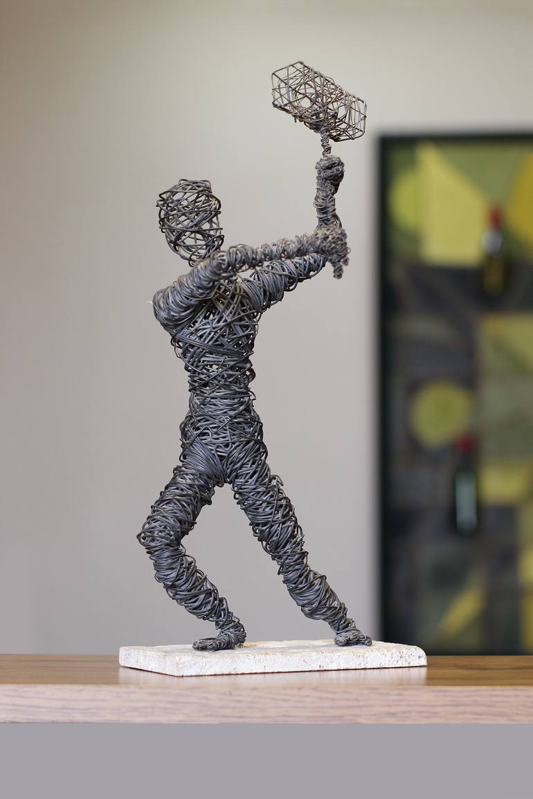 Original Abstract People Sculpture by Narinart Armgallery