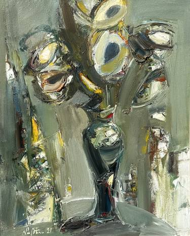 Mateos Sargsyan/Abstract flowers in vase-3 (40x50cm) thumb