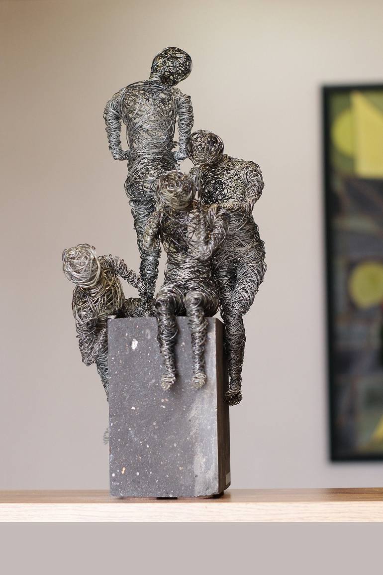 Original Abstract People Sculpture by Narinart Armgallery