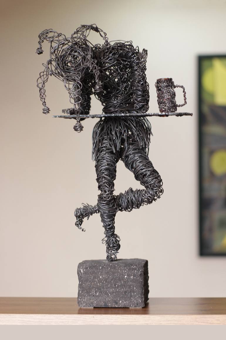 Original Abstract People Sculpture by Narinart Armgallery