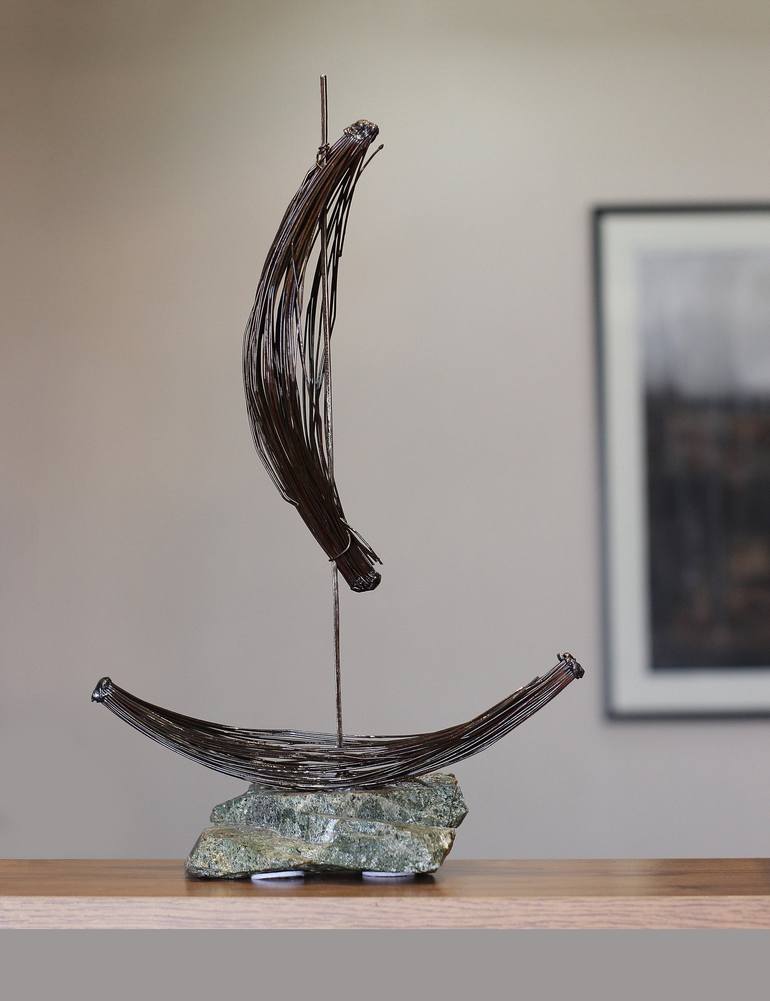 Original Boat Sculpture by Narinart Armgallery