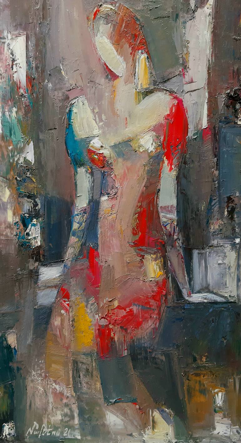 Original Impressionism People Painting by Narinart Armgallery