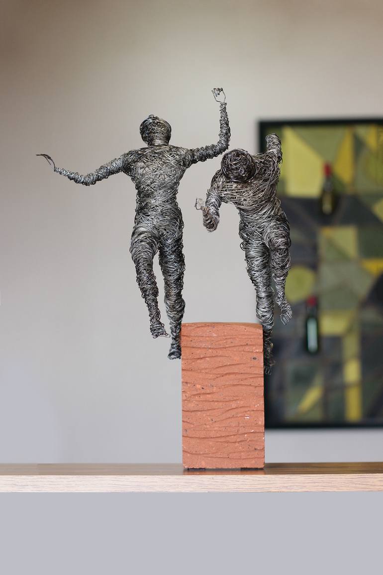 Original Abstract People Sculpture by Narinart Armgallery