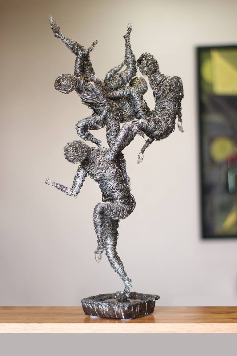 Original Abstract People Sculpture by Narinart Armgallery