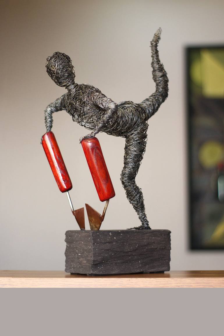 Original Abstract People Sculpture by Narinart Armgallery