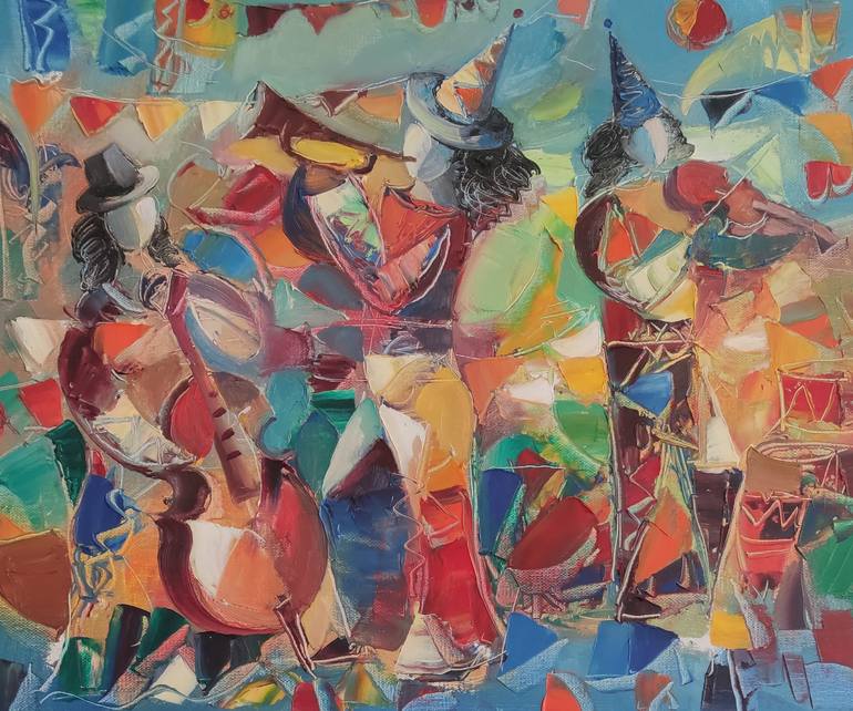 Original Abstract Music Painting by Narinart Armgallery