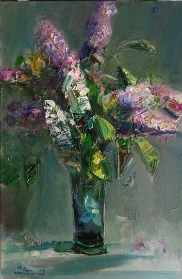 Mateos Sargsyan/Abstract lilacs (50x33cm, oil painting) thumb