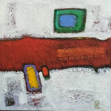 Abgar Kh./Abstraction-6 (60x60cm, oil painting, palette knife) thumb