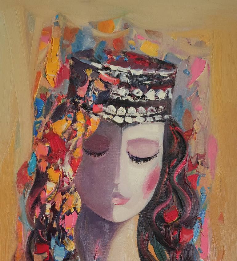 Original Abstract Portrait Painting by Narinart Armgallery