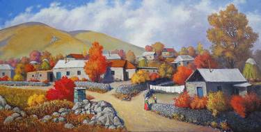 Sergey Khachatryan/Autumn landscape (50x100cm, oil painting) thumb