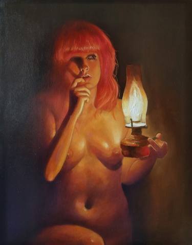 Kamsar Ohanyan/Searching in the dark places (50x64cm, oil/canvas) thumb