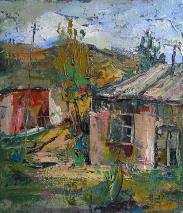 Kamsar Ohanyan/Armenian village (30x35cm, oil painting) thumb
