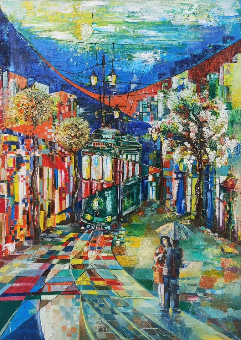 Arevik Gasparyan/Last station (50x70cm, oil painting) Painting by ...