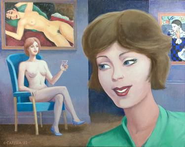 Original Figurative Nude Paintings by Peter Carella
